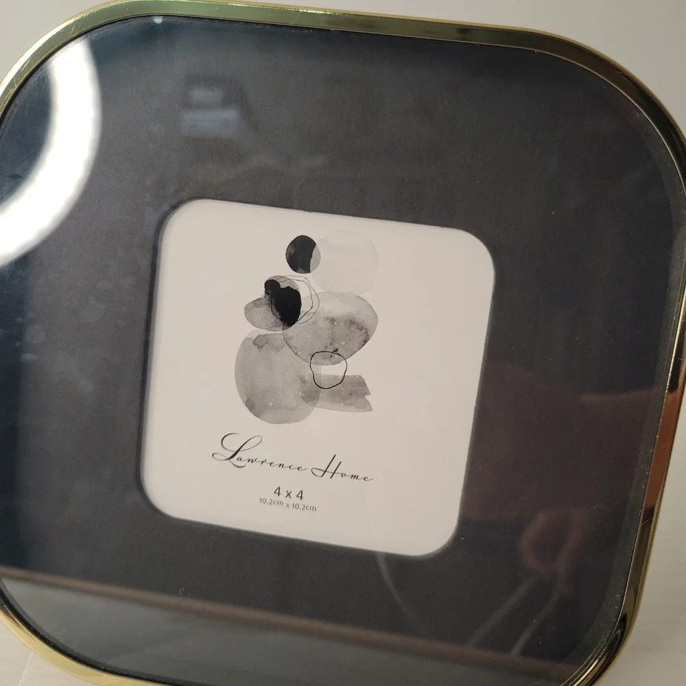 Lawrence Home Picture Frame 4x4 Gold Square Rounded Metal Nordstrom 8844